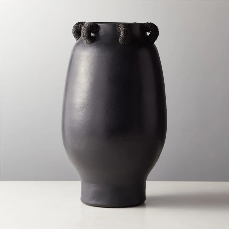 Acadia Black Ceramic Vase 3 Acadia Black Ceramic Vase