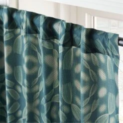 Adirex Blue Organic Cotton Window Curtain Panel 48''x84'' -Home Furnishing Shop AdirexBlOgCtn96CrtnPanelAV2SHS23
