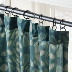 Adirex Blue Organic Cotton Window Curtain Panel 48''x84'' -Home Furnishing Shop AdirexBlOgCtn96CrtnPanelROS23
