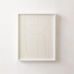 'Alliance II' Screen Print In White Frame 16"x20"