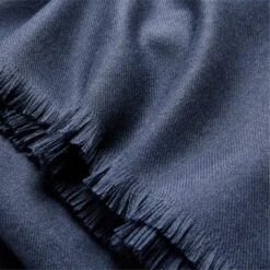 Alpaca Navy Throw Blanket 40"x60" -Home Furnishing Shop AlpacaBlackIrisThrowAV2SSF22
