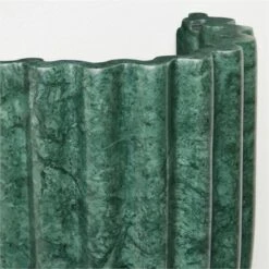 Ariel Fluted Green Marble Wall Sconce Light -Home Furnishing Shop ArielGreenMarbleSconceAVSHS23