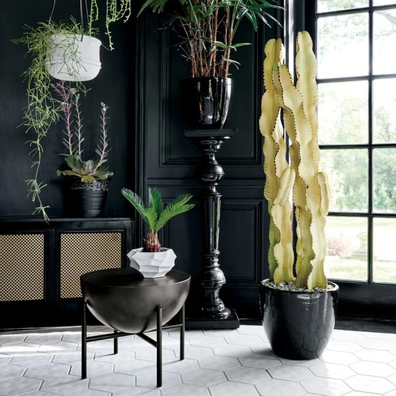 Renata White Porcelain Indoor Planter Small 10 Renata White Porcelain Indoor Planter Small - Image 8