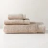 Arlow Organic Cotton Light Taupe Bath Sheet Set -Home Furnishing Shop ArlowNeutOrgCttnBthTwlBndSHS23