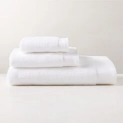 Arlow Organic Cotton White Bath Sheet Set
