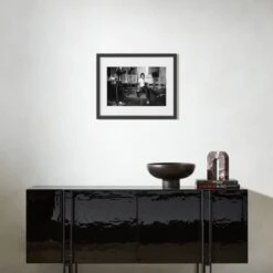 'Mick 1982' Photographic Print In Black Frame 17.75''x21.75'' -Home Furnishing Shop BkNWtMick1982BF17p5x21p5SHS23 3D