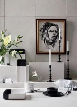 Crisp Matte Black Serving Bowl -Home Furnishing Shop BlackDipServewareCrispSP18 3