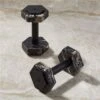 Black Marble 5-Lb Dumbbell -Home Furnishing Shop BlackMrblWeight5LbHolSHF21