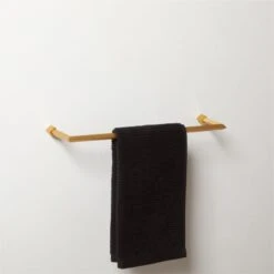 Blaine Brushed Brass Towel Bar 18" 9 Blaine Brushed Brass Towel Bar 18" -Home Furnishing Shop BlaineBrdBrsTowelBar18inROF21