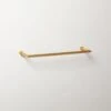 Blaine Brushed Brass Towel Bar 18" 2 Blaine Brushed Brass Towel Bar 18" -Home Furnishing Shop BlaineBrdBrsTowelBar18inSHF21