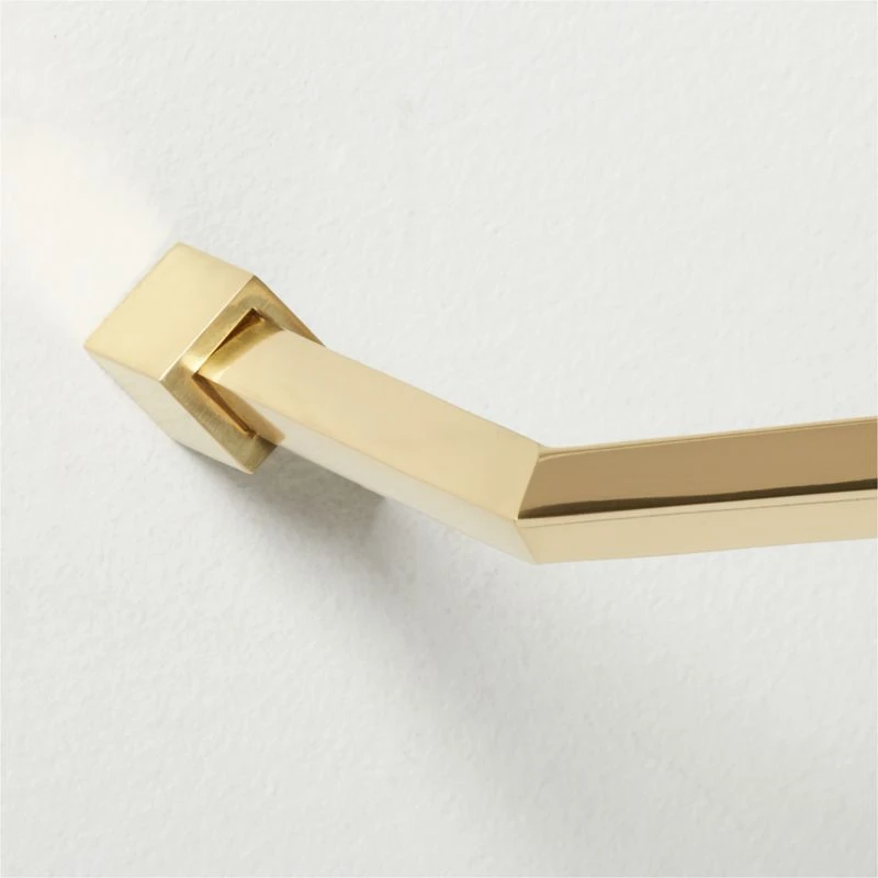 Blaine Polished Brass Towel Bar 18" 5 Blaine Polished Brass Towel Bar 18" - Image 3