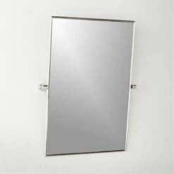 Blaine Polished Nickel Rectangular Pivot Wall Mirror 24"x36" -Home Furnishing Shop BlainePldNkPvtMrr24x36inAV2SHF22