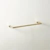 Blaine Unlacquered Brass Towel Bar 18'' -Home Furnishing Shop BlainePldUnldBsTwlBr18inAVSHF22