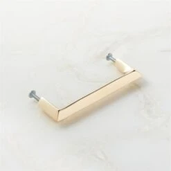 4'' Blaine Unlacquered Brass Handle -Home Furnishing Shop BlainePlshdBrassHndl4inAV2SHF22