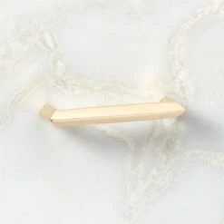 4'' Blaine Unlacquered Brass Handle -Home Furnishing Shop BlainePlshdBrassHndl4inAVSHF22