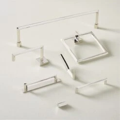 Blaine Polished Nickel Towel Bar 18" 13 Blaine Polished Nickel Towel Bar 18" -Home Furnishing Shop BlainePlshdNickelCllctnAVFHF21 1