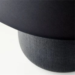 Block Black Lacquered Linen Table Lamp -Home Furnishing Shop BlockBlkTableLampAVSHF23