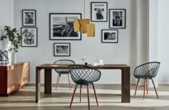 'David Bowie And Romy Haag' Photographic Print In Black Frame 21.5"x17.5" -Home Furnishing Shop BloxDiningTableSideraFB20