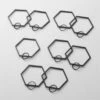 Bolt Matte Black Curtain Rings Set Of 9 -Home Furnishing Shop BoltBlackDraperyRingsS9AVSHF21