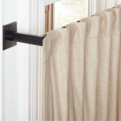 Bolt Matte Black Blackout Curtain Rod 28"-48"x1.25" 7 Bolt Matte Black Blackout Curtain Rod 28"-48"x1.25" -Home Furnishing Shop BoltCrtn1p25inRodMttBlkAVSHF21