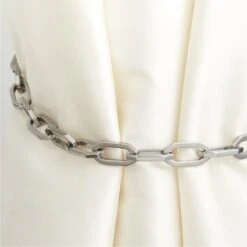 Bolt Polished Nickel Chain Curtain Tieback 6 Bolt Polished Nickel Chain Curtain Tieback -Home Furnishing Shop BoltPldNklDrpryTiebackChnAVSHF23 1