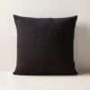 Black Boucle Throw Pillow With Down-Alternative Insert 18'' -Home Furnishing Shop BoucleBkDnAltPillow18x18SHF23