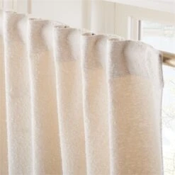 Ivory Boucle Window Curtain Panel 48''x84'' 9 Ivory Boucle Window Curtain Panel 48''x84'' -Home Furnishing Shop BoucleIvoryCrtn96PanelAV3SHF23