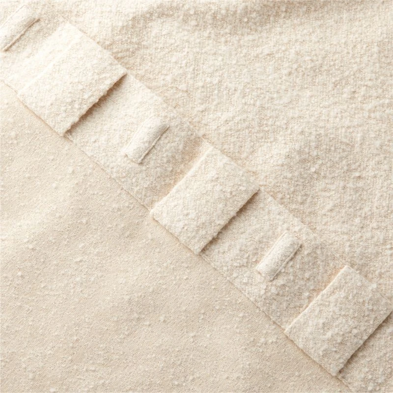 Ivory Boucle Window Curtain Panel 48''x84'' 7 Ivory Boucle Window Curtain Panel 48''x84'' - Image 5