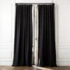 Black Boucle Window Curtain Panel 48''x84'' 2 Black Boucle Window Curtain Panel 48''x84'' -Home Furnishing Shop BoucleIvryNBlkCrtn96PnlSHF23