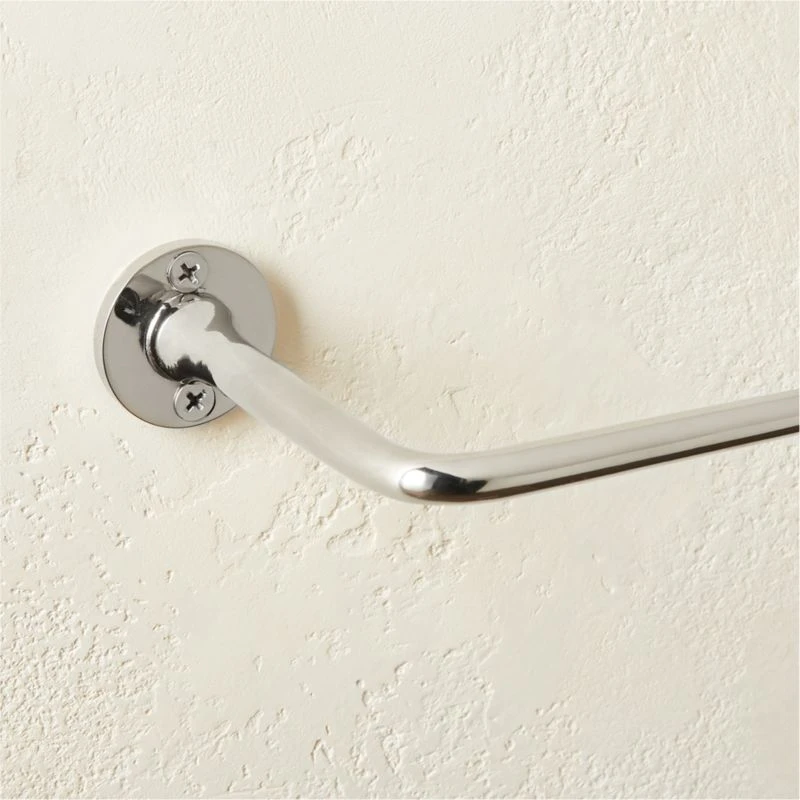 Boule-Inspired Polished Nickel Wall Mount Toilet Paper Holder 5 Boule-Inspired Polished Nickel Wall Mount Toilet Paper Holder - Image 3