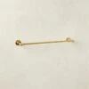 Boule-Inspired Polished Brass Towel Bar 18" 2 Boule-Inspired Polished Brass Towel Bar 18" -Home Furnishing Shop BouleInspPlhdBrsTwlBr18inSHF21