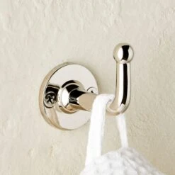 Boule-Inspired Polished Nickel Wall Mount Hook -Home Furnishing Shop BouleInspiredPlshdNklHookAVSHF21