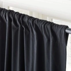 Black Basketweave Blackout Window Curtain Panel 48"x84'' 9 Black Basketweave Blackout Window Curtain Panel 48"x84'' -Home Furnishing Shop BsktwvBlkBkoutCrtn96PnlAV2SHF23