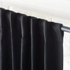 Black Basketweave Blackout Window Curtain Panel 48"x84'' 10 Black Basketweave Blackout Window Curtain Panel 48"x84'' -Home Furnishing Shop BsktwvBlkBkoutCrtn96PnlAV3SHF23