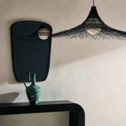 Pipa Black Pendant Light -Home Furnishing Shop CB2FA22 14A detail4 V1