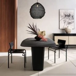 Cusco Textured Black Terracotta Vase 19 Cusco Textured Black Terracotta Vase -Home Furnishing Shop CB2FA22 15A V1