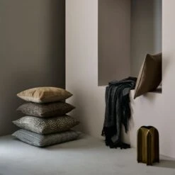 Nala Woven Striped Black Throw Blanket -Home Furnishing Shop CB2FA22 39A hero 1