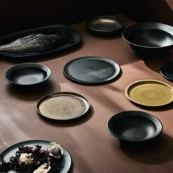 Sculpt Black Dinner Plate -Home Furnishing Shop CB2FA22 41H 050 V1