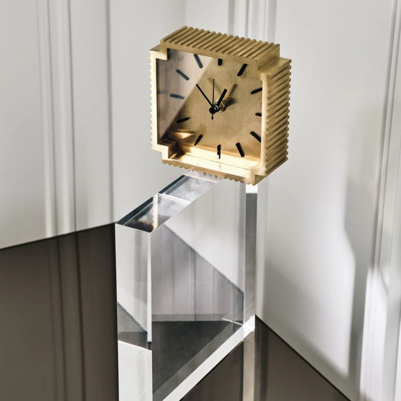 Lincoln Polished Brass Desk Clock 5 Lincoln Polished Brass Desk Clock - Image 3