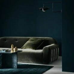 Leisure Olive Green Velvet Throw Pillow With Down-Alternative Insert 23" -Home Furnishing Shop CB2FA22 44A hero