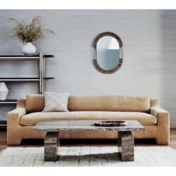 Flow White Leather Throw Pillow With Down-Alternative Insert 18" -Home Furnishing Shop CB2FA22 PR 07A V1