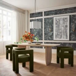 Venation Green Floral Wallpaper -Home Furnishing Shop CB2FA23 14B V2 1