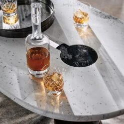 Cavale Double Old-Fashioned Glass 12 Cavale Double Old-Fashioned Glass -Home Furnishing Shop CB2HOL22 02B hero