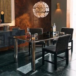 Lamina Polished Brass Pendant Light -Home Furnishing Shop CB2HOL22 05C V1