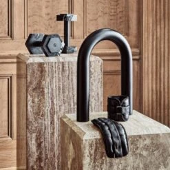 Black Marble 5-Lb Dumbbell -Home Furnishing Shop CB2HOL22 07B hero 2