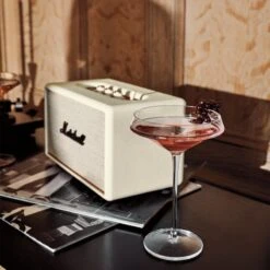 Marshall Acton III White Bluetooth Speaker -Home Furnishing Shop CB2HOL22 17A 373 detail