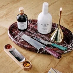 Pave Red Marble Server -Home Furnishing Shop CB2HOL22 PR 09A hero