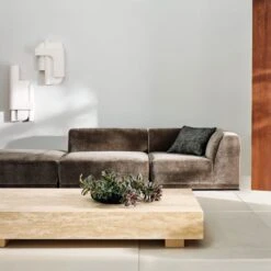 Brazilian White Concrete Wall Decor Panels Set Of 2 -Home Furnishing Shop CB2SP23 PR 05A V1