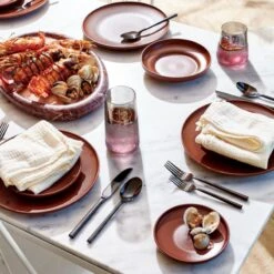 20-Piece Rush Brushed Black Flatware Set 9 20-Piece Rush Brushed Black Flatware Set -Home Furnishing Shop CB2SU23 14C V1 RET