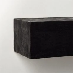 Caia Black Mantel Shelf 60" 14 Caia Black Mantel Shelf 60" -Home Furnishing Shop CaiaBlkMantelLedge48inAV3SHS21
